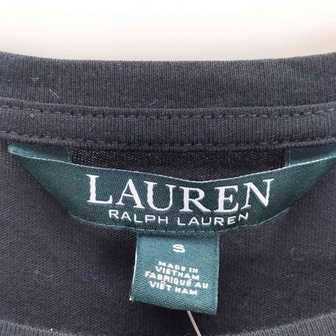 ローレンラルフローレン LAUREN RALPH LAUREN ラインストーン ロゴ 長袖 Tシャツ Y2K レディース S