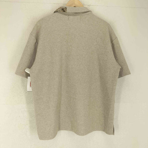 Maison d ete メゾン デテ ペイズリー柄 ジャガード生地 半袖 ポロシャツ メンズ