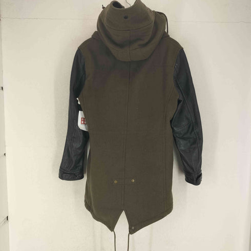 ジャックローズ JACKROSE VINTAGE ヴィンテージ レザー 切り替えし フード付き ジャケット domestic メンズ 3