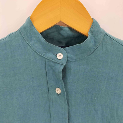 ラルフローレン RALPH LAUREN リネン バンドカラー シャツワンピース レディース 9