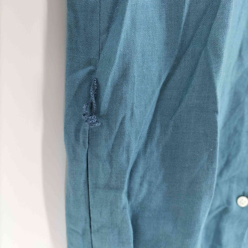 ラルフローレン RALPH LAUREN リネン バンドカラー シャツワンピース レディース 9