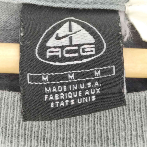 ナイキエーシージー NIKE ACG 00S USA製 黒タグ 両面プリント クルーネック Tシャツ メンズ import:M