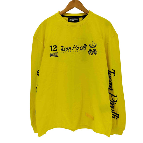 PIRELLI THE VICTORYLONG SLEEVE ブランドデザイン 長袖Tシャツ メンズ import:M