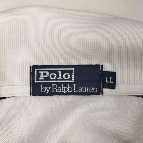 ポロバイラルフローレン Polo by RALPH LAUREN スモールポニー刺繍 ボーダー半袖ポロシャツ メンズ LL