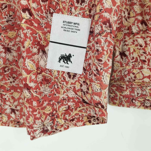 ステューシー Stussy 総柄 フラワープリント 長袖シャツ メンズ XL