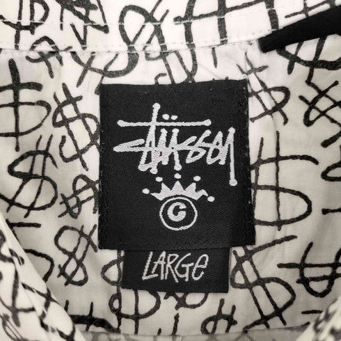 ステューシー Stussy 00S 総柄プリント 長袖シャツ メンズ L
