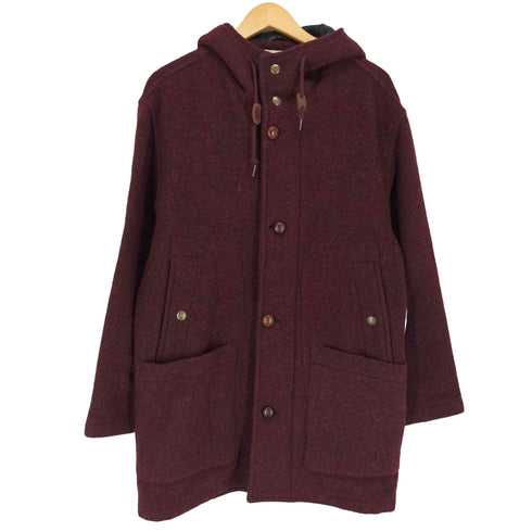 エルエルビーン L.L.Bean 70-80S USA製 ナイロン混 ウール クルミボタン フーディー ジャケット メンズ S