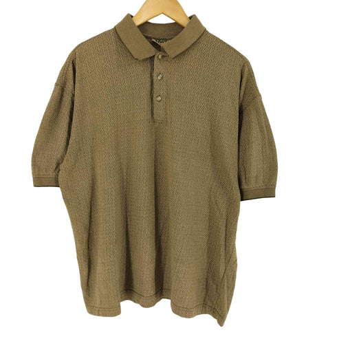 90S NATURAL NORTHWEST TERRITORY ナチュラル ノースウエスト テリトリー コットン ポリ 半袖 ポロシャツ メンズ L