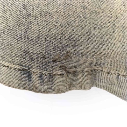 ウオッシ加工 ストレッチ ブーツカット フレア デニム メンズ JPN:S
