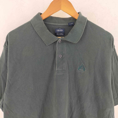 アイゾッド IZOD 90S ロゴ刺繍 半袖 コットン ポロシャツ メンズ XL