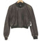 ザラ ZARA クロップド フェイクレザー ブルゾン レディース import:S