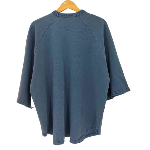ラッセルアスレチック RUSSELL ATHLETIC 90s USA製 ピグメントダイ ブランク 七分袖 クルーネック スウェット メンズ import:L
