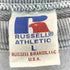 ラッセルアスレチック RUSSELL ATHLETIC 90s USA製 ピグメントダイ ブランク 七分袖 クルーネック スウェット メンズ import:L
