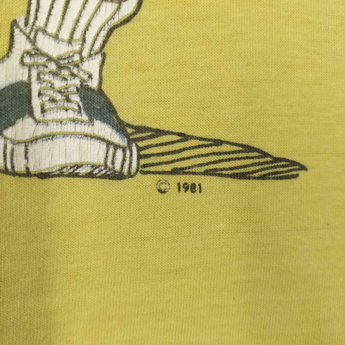 1981 シングルステッチ リンガー Tシャツ メンズ