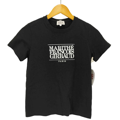 マリテフランソワジルボー MARITHE FRANCOIS GIRBAUD ロゴプリント クルーネック Tシャツ レディース import:S