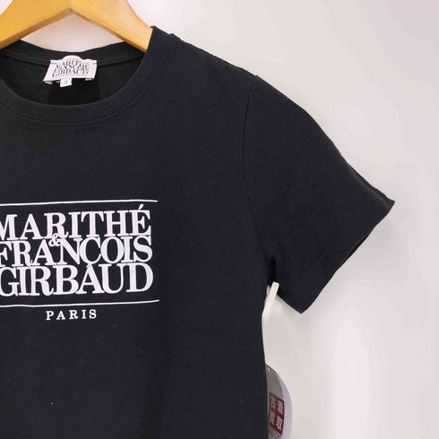 マリテフランソワジルボー MARITHE FRANCOIS GIRBAUD ロゴプリント クルーネック Tシャツ レディース import:S