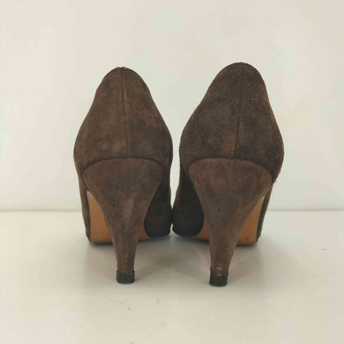 サルヴァトーレフェラガモ Salvatore Ferragamo スエード レザー デザイン ハイヒール レディース US:6