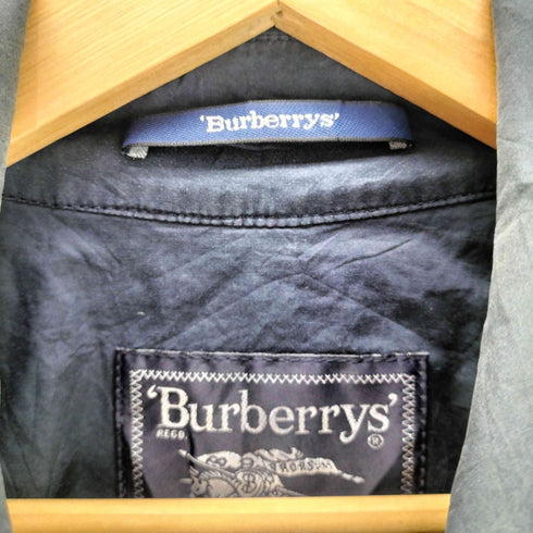 バーバリーズ BURBERRYS 80-90S OLD El Corte Inglés 別注 MADE IN SPAIN バルマカーン ステンカラー コート 裾ホースロゴ刺繍 メンズ
