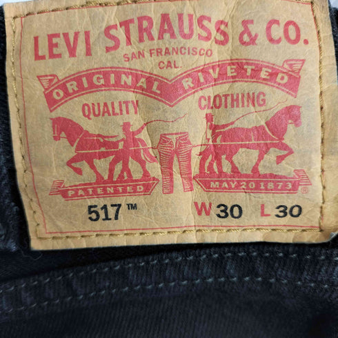 リーバイス Levis 517 ブーツカット ジーンズ ブラック メンズ 30×30