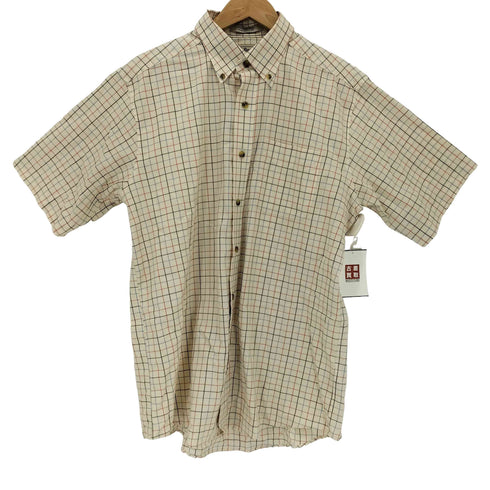 エルエルビーン L.L.Bean WRINKLE FREE TRADITIONAL FIT 半袖 チャックシャツ メンズ M-REG