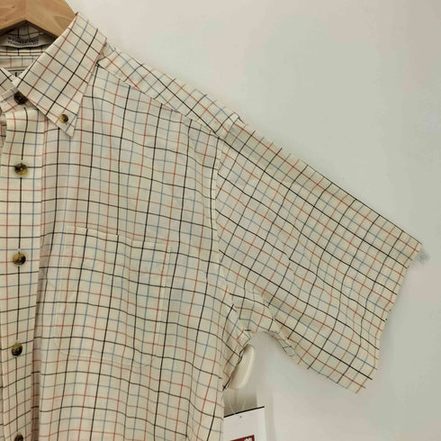 エルエルビーン L.L.Bean WRINKLE FREE TRADITIONAL FIT 半袖 チャックシャツ メンズ M-REG