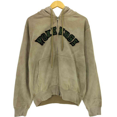 WOKE EDGE Faded Embroidery Zip Up Hoodie メンズ JPN:M
