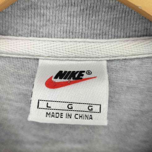 ナイキ NIKE 90s 白タグ スウッシュ刺繍 半袖ポロシャツ メンズ L