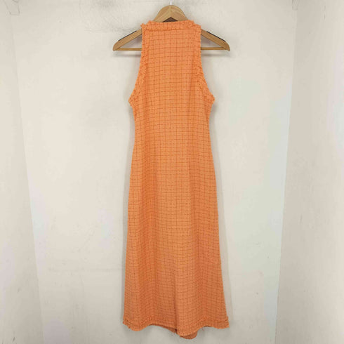 ザラ ZARA ツイード ノースリーブロングワンピース レディース import:M