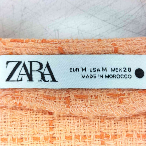 ザラ ZARA ツイード ノースリーブロングワンピース レディース import:M