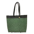 LETRA MERCADO BAG TAPETE METALLIC GREEN メルカドバッグ レディース