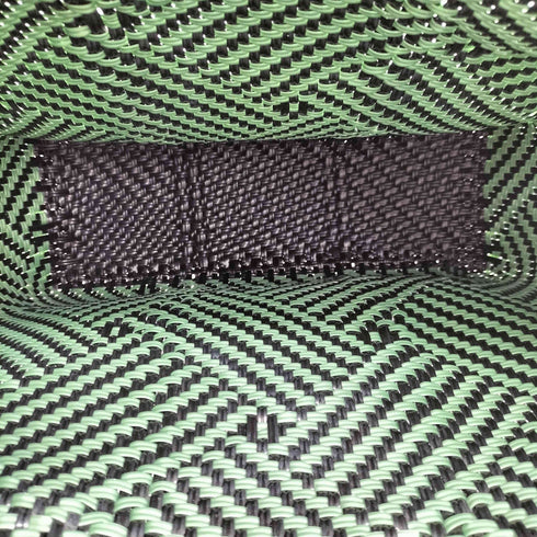 LETRA MERCADO BAG TAPETE METALLIC GREEN メルカドバッグ レディース
