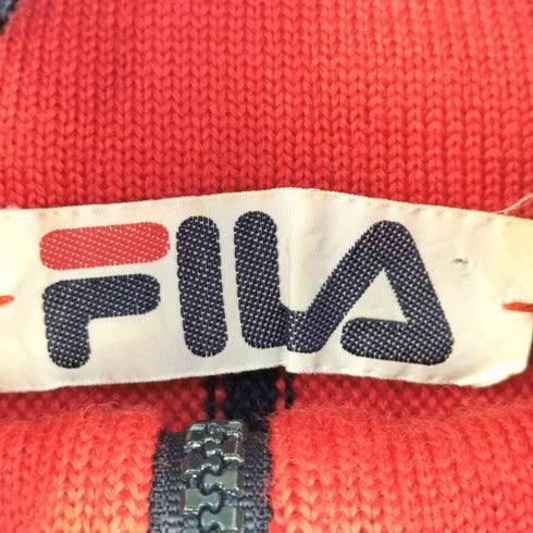 フィラ FILA 90S ウール100 ハーフジップニット メンズ