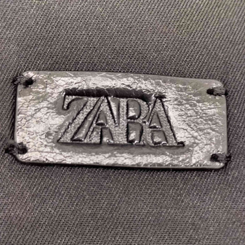 ザラ ZARA フリンジショッパー編み込みショルダートートバッグ レディース