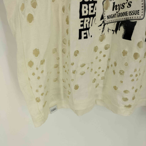 ヒステリックグラマー HYSTERIC GLAMOUR 穴あき オーバーサイズ Tシャツ レディース FREE