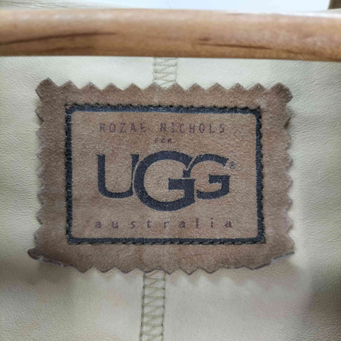 アグ UGG ROZAE NICHOLS スエード リブ切替 ハーフジップ パーカー レディース
