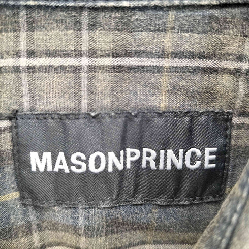 メイソンプリンス mason prince ペインティングチェックシャツ メンズ JPN:1
