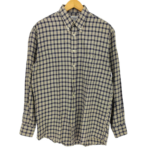 ジャンフランコフェレストゥーディオ GIANFRANCO FERRE STUDIO タータンチェック シングルポケット 長袖 ボタンダウンシャツ メンズ 40