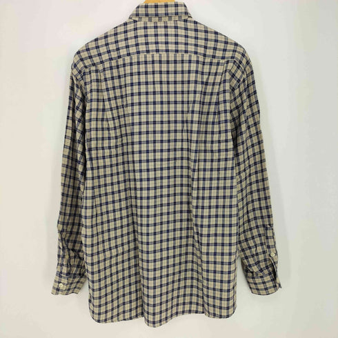 ジャンフランコフェレストゥーディオ GIANFRANCO FERRE STUDIO タータンチェック シングルポケット 長袖 ボタンダウンシャツ メンズ 40