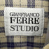 ジャンフランコフェレストゥーディオ GIANFRANCO FERRE STUDIO タータンチェック シングルポケット 長袖 ボタンダウンシャツ メンズ 40