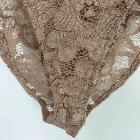 ザラ ZARA 花柄 レース ハイネック ボディスーツ レディース import:S