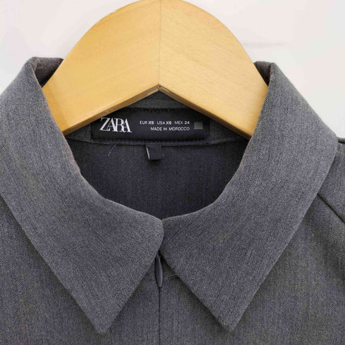 ザラ ZARA フィットミニシャツワンピース レディース import:XS