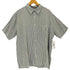 アルファニ ALFANI レーヨンポリ 半袖ストライプシャツ メンズ import:XL