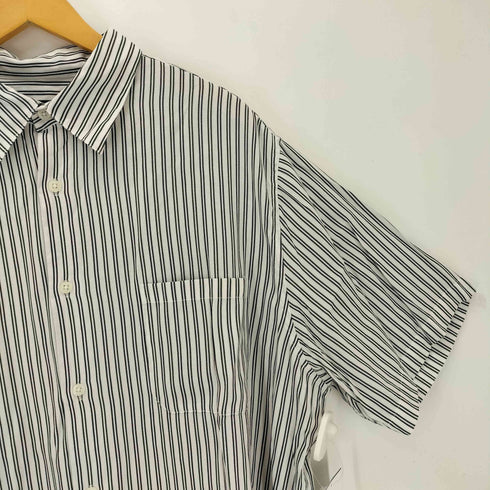 アルファニ ALFANI レーヨンポリ 半袖ストライプシャツ メンズ import:XL