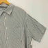アルファニ ALFANI レーヨンポリ 半袖ストライプシャツ メンズ import:XL
