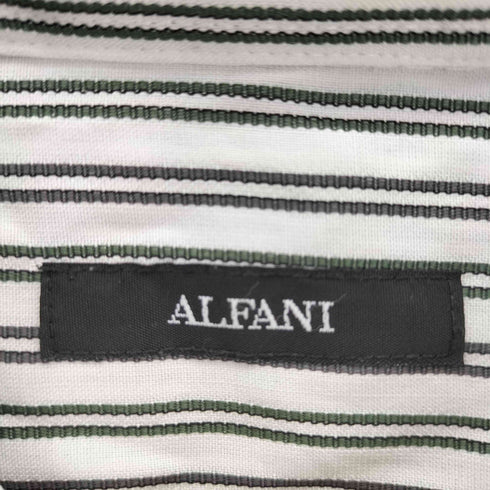 アルファニ ALFANI レーヨンポリ 半袖ストライプシャツ メンズ import:XL