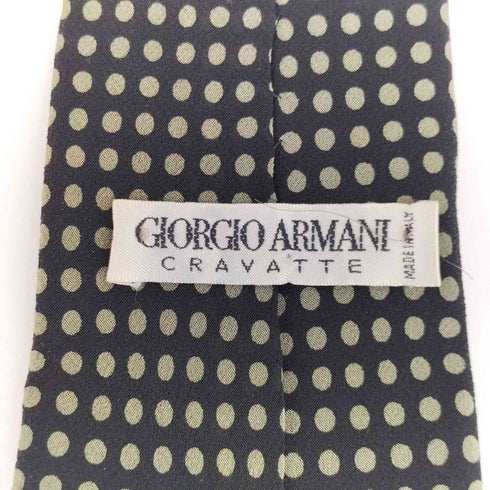 ジョルジオアルマーニ Giorgio Armani ドット シルク ネクタイ メンズ