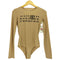 エムエムシックスメゾンマルジェラ MM6 Maison Margiela Long Sleeve Jersey Logo Bodysuit ボディスーツ レディース import:S