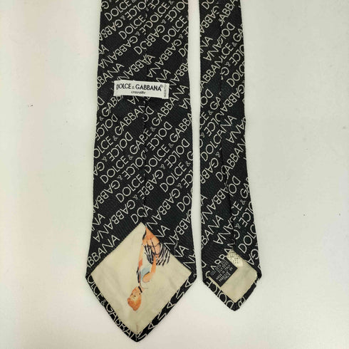 ドルチェアンドガッバーナ DOLCE&GABBANA 総柄 シルクネクタイ メンズ
