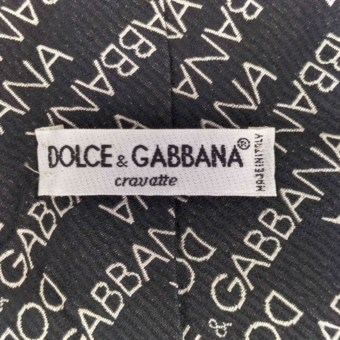 ドルチェアンドガッバーナ DOLCE&GABBANA 総柄 シルクネクタイ メンズ