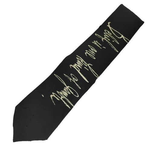 ヨウジヤマモト Yohji Yamamoto 英字プリント ネクタイ メンズ